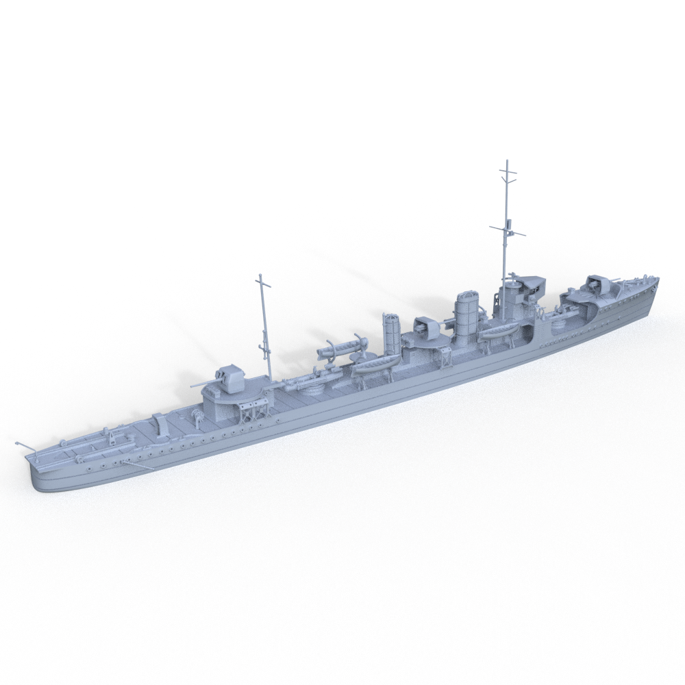 MRY-SFW 742 Military Model Kit Momi Class, IJN Destroyer Momi, 1930(Bottomless Version) Secondary image