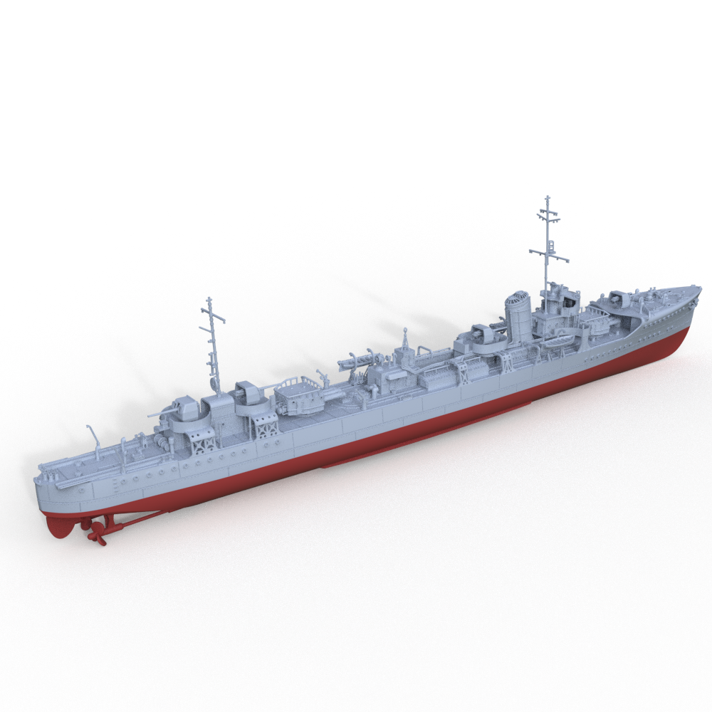 MRY-SFW SSC743S Military Model Kit Mutsuki Class IJN Destroyer Satsuki 1935 Full Hull Adult Collectible — detail view 2