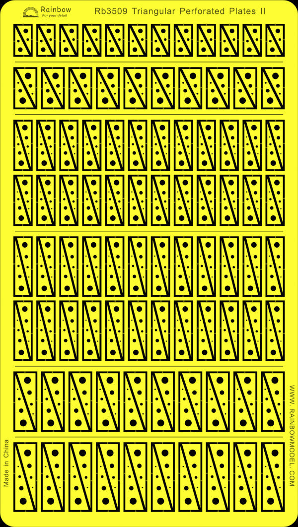 Rainbow RB3509 1/350Detail Up Triangular perforated plate II Main image