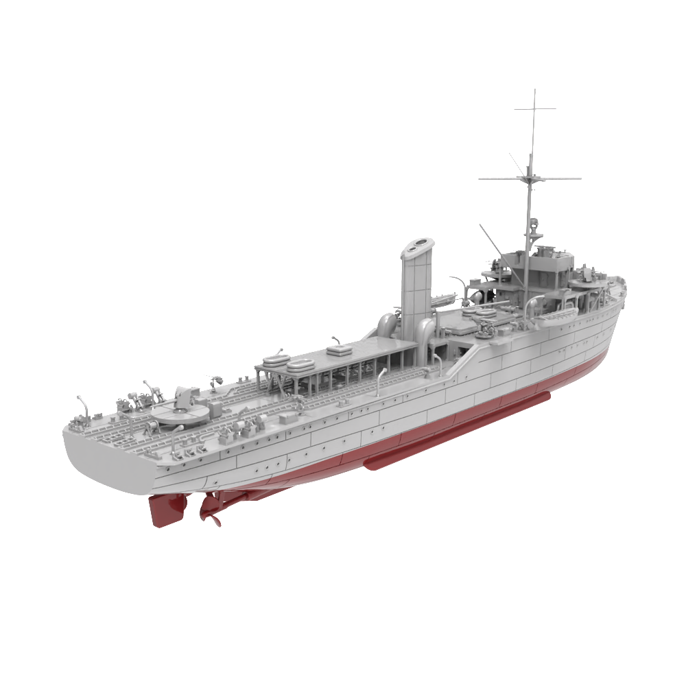 RHWS018S Germany R-1 Class Submarine Chaser Drache Full Hull