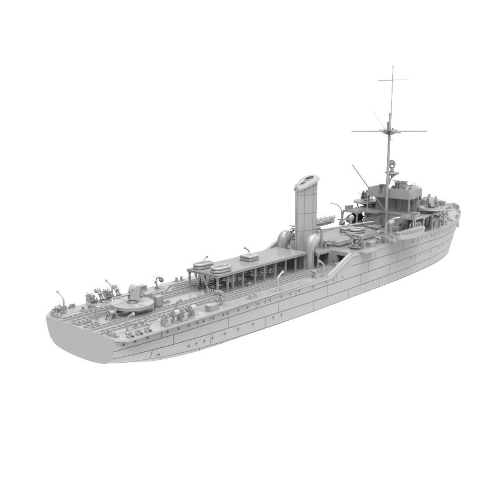 RHWS018 Germany R-1 Class Submarine Chaser Drache Water line — detail view 2