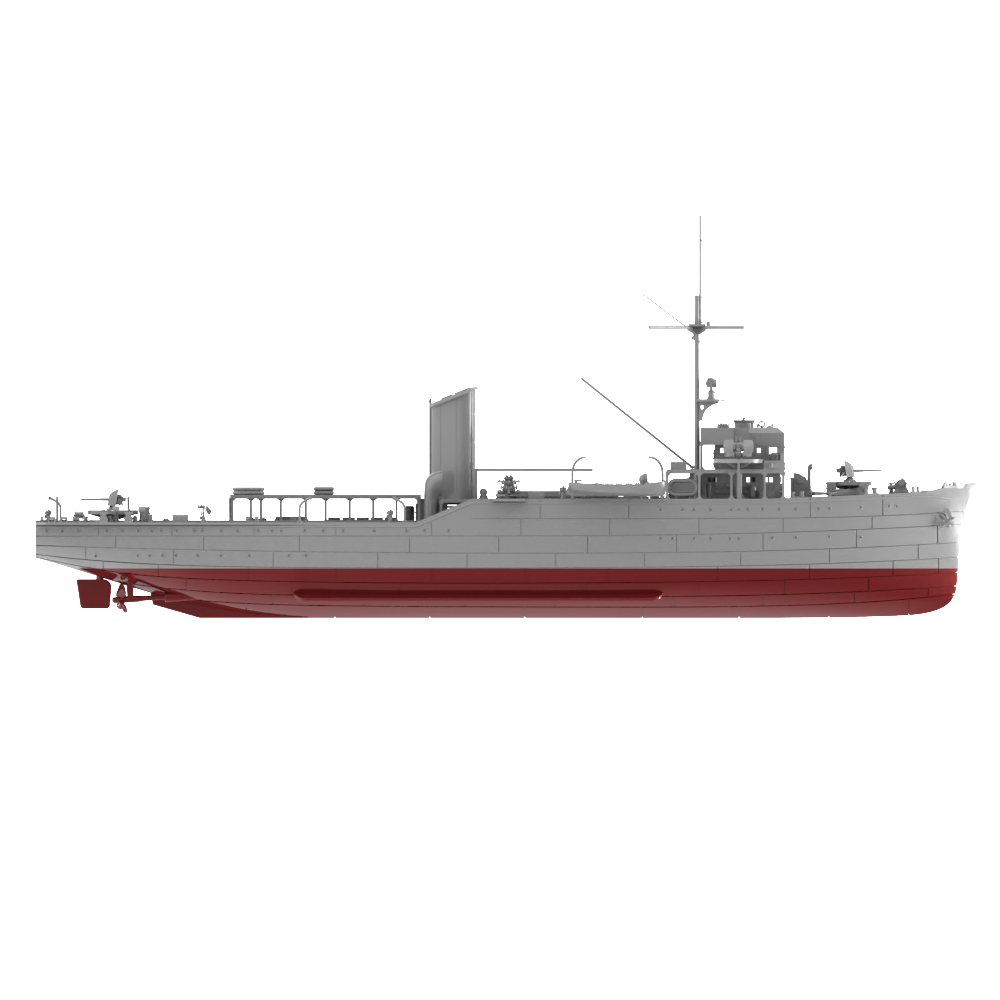 RHWS018S Germany R-1 Class Submarine Chaser Drache Full Hull