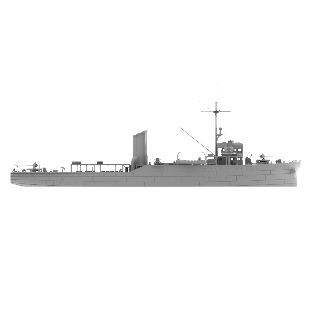 RHWS018 Germany R-1 Class Submarine Chaser Drache Water line