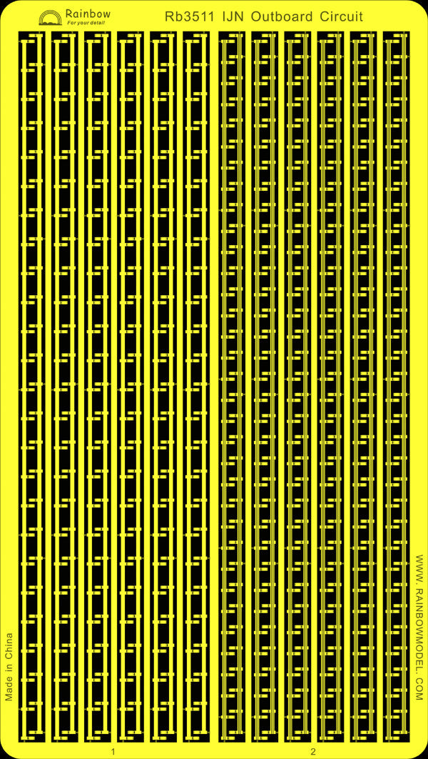 Rainbow RB3511 1/350Detail Up IJN outboard circuit(2type)