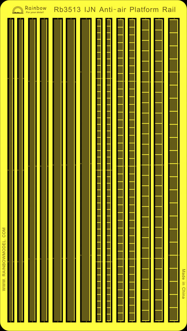Rainbow RB3513 1/350Detail Up IJN Anti-air Platform Rail