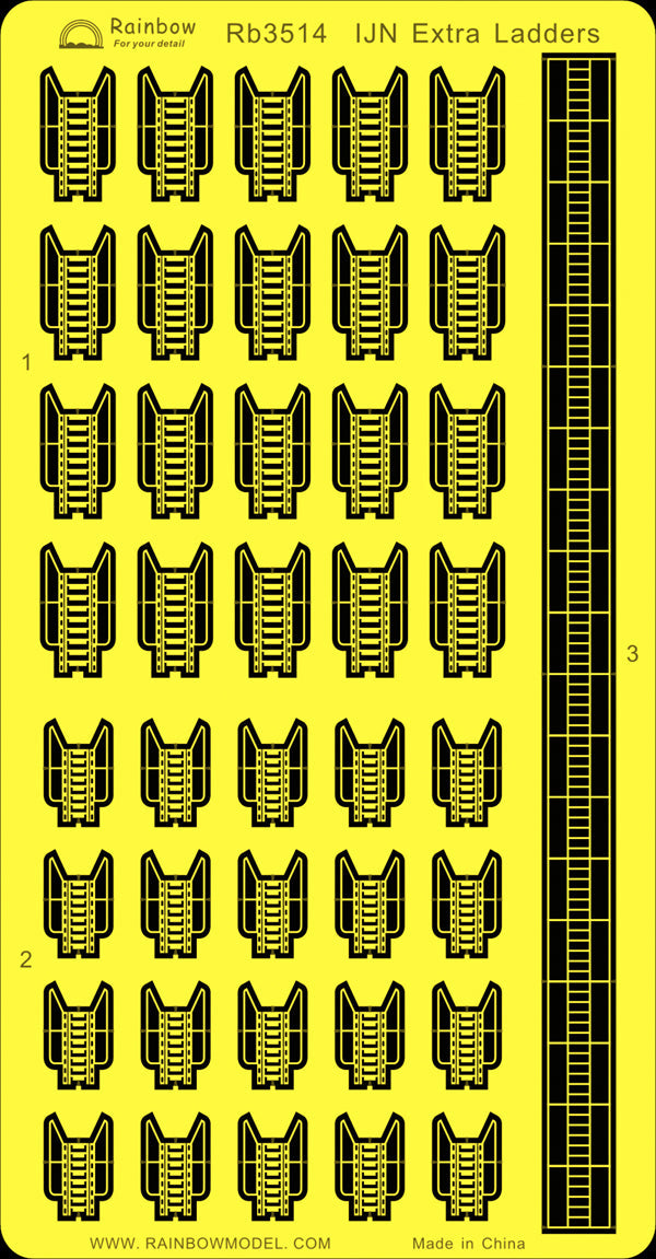 Rainbow RB3514 1/350Detail Up IJN Extra Ladders