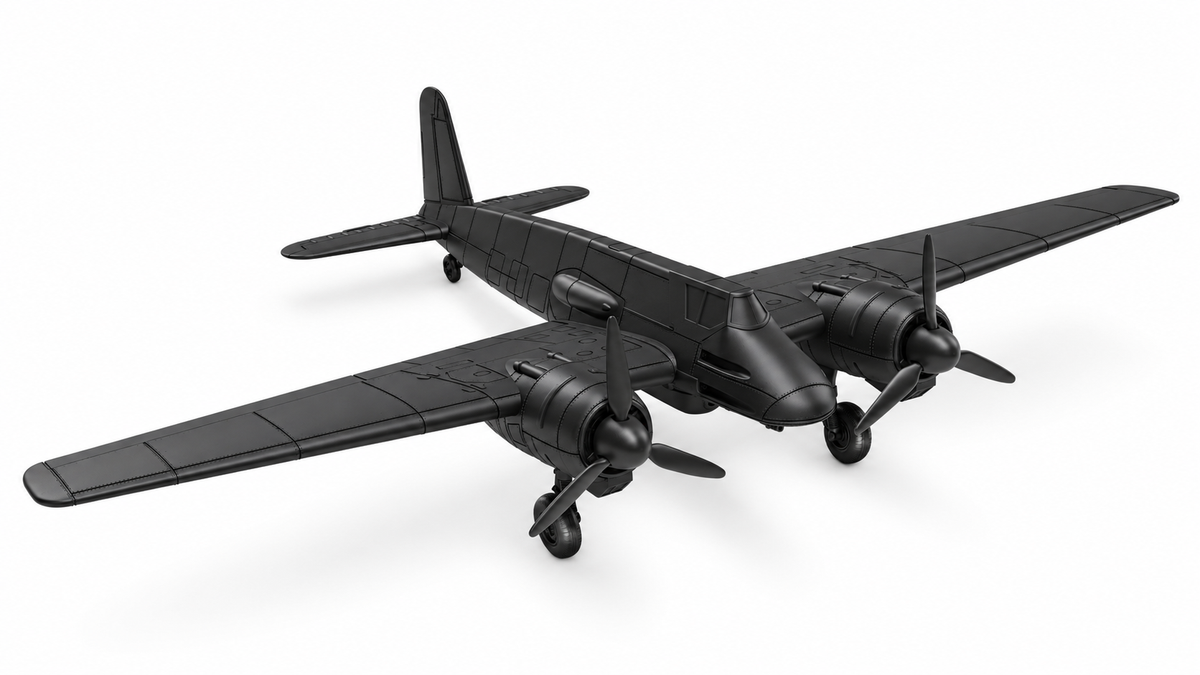 SSMODEL 1/72 1/144 Multi Scale Henschel Hs 129 B-2 + 3 Pilots Germany WW2 MODEL kit RSS0003 — detail view 2