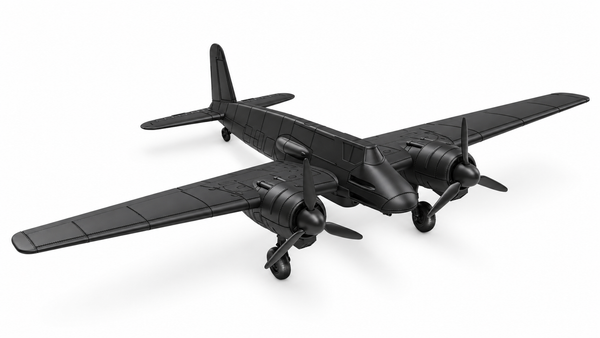 SSMODEL 1/72 1/144 Multi Scale Henschel Hs 129 B-2 + 3 Pilots Germany WW2 MODEL kit RSS0003