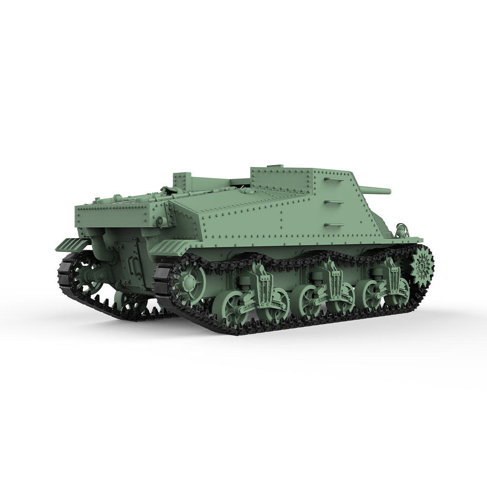 Detail view of SSMODEL 500 Military Armoured Model Kit US T40 3 inches Artillery Tank Destroyer Model