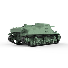 Detail view of SSMODEL 500D Finished Painted Military Model Kit US T40 3-inches Artillery Tank Destroyer Model