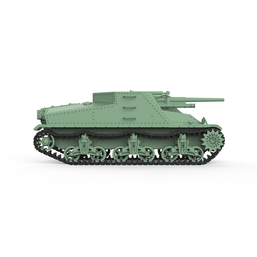 Detail view of SSMODEL 500D Finished Painted Military Model Kit US T40 3-inches Artillery Tank Destroyer Model