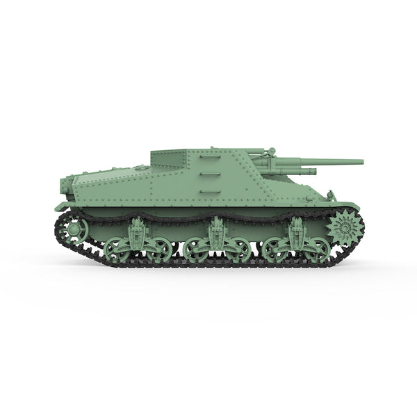 SSMODEL 500D Finished Painted Military Model Kit US T40 3-inches Artillery Tank Destroyer