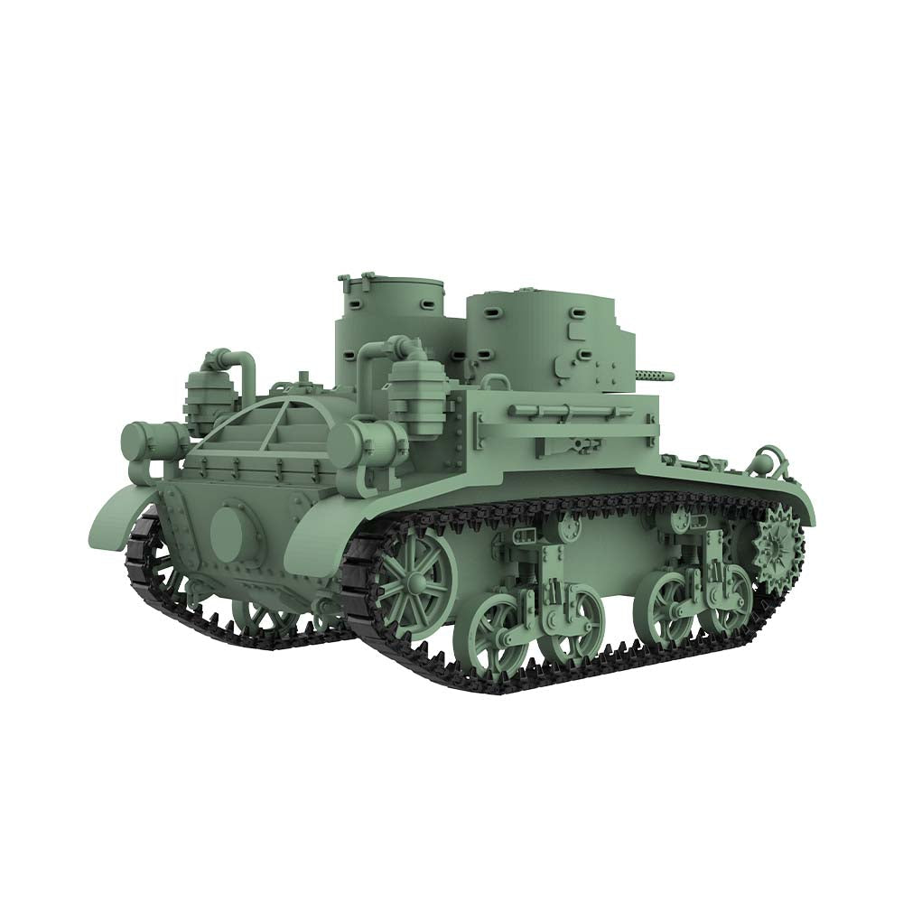 Detail view of SSMODEL 502D  Finished Painted Military Model Kit US M2A2 Light Tank Model