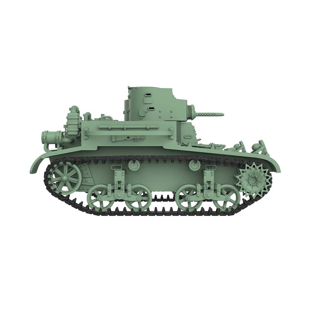 Detail view of SSMODEL 502D  Finished Painted Military Model Kit US M2A2 Light Tank Model
