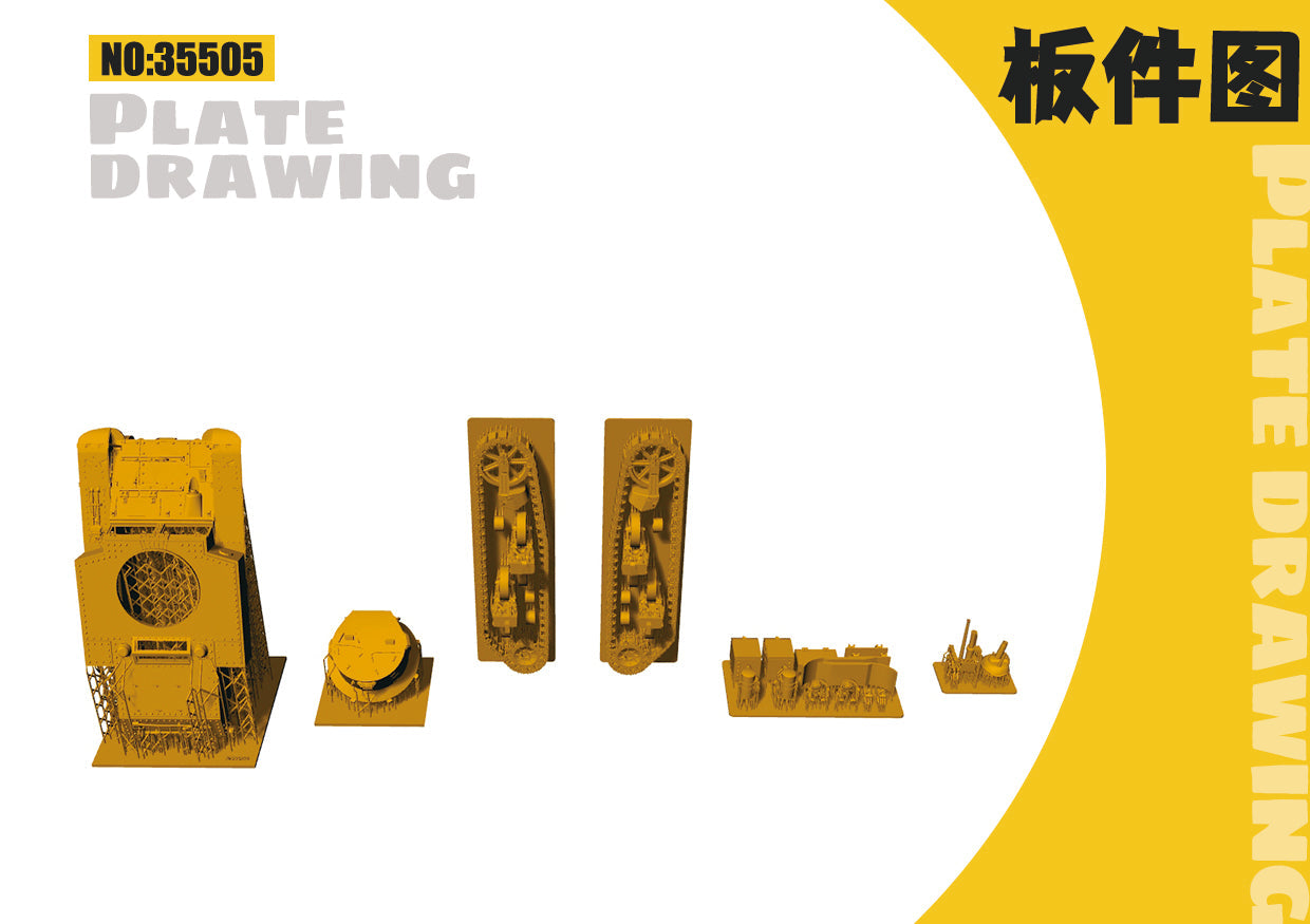Detail view of SSMODEL 505 Military Armoured Model Kit US M3A1 Light Tank Model