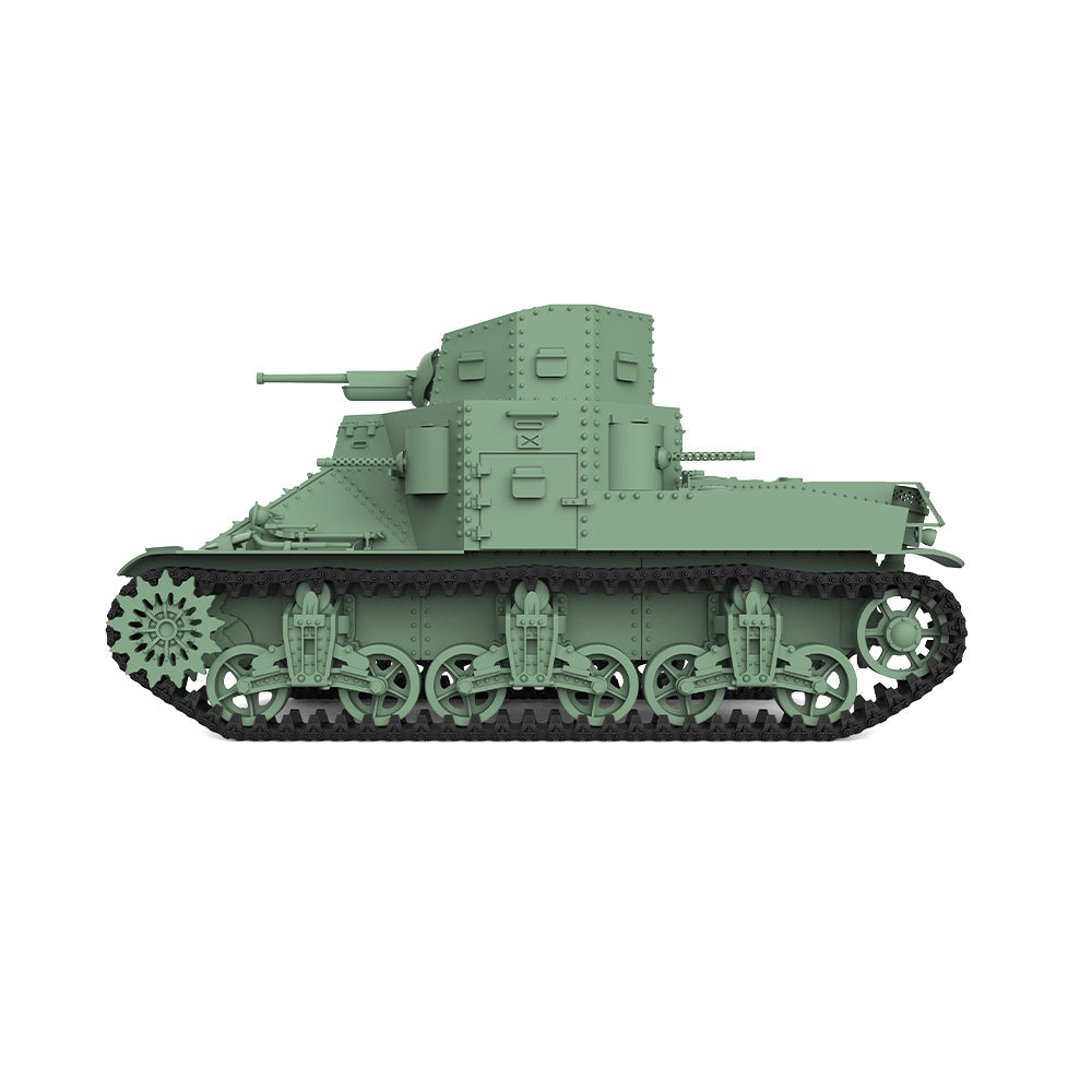 Detail view of SSMODEL 525 Military Armoured Model Kit US M2A1 Medium Tank Model