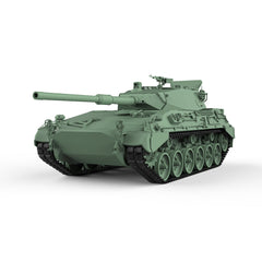 Detail view of SSMODEL 787 Military Armoured Model Kit Argentina TAM Medium Tank Model