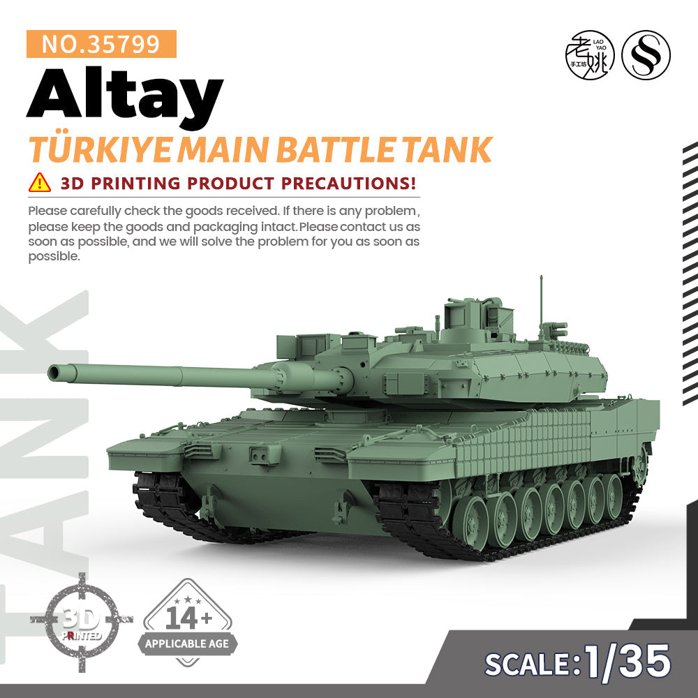 Detail view of SSMODEL 799D Finished Painted N SCALE Railway Military Model Kit T???¡ì?1rkiye Altay Main Battle Tank Model