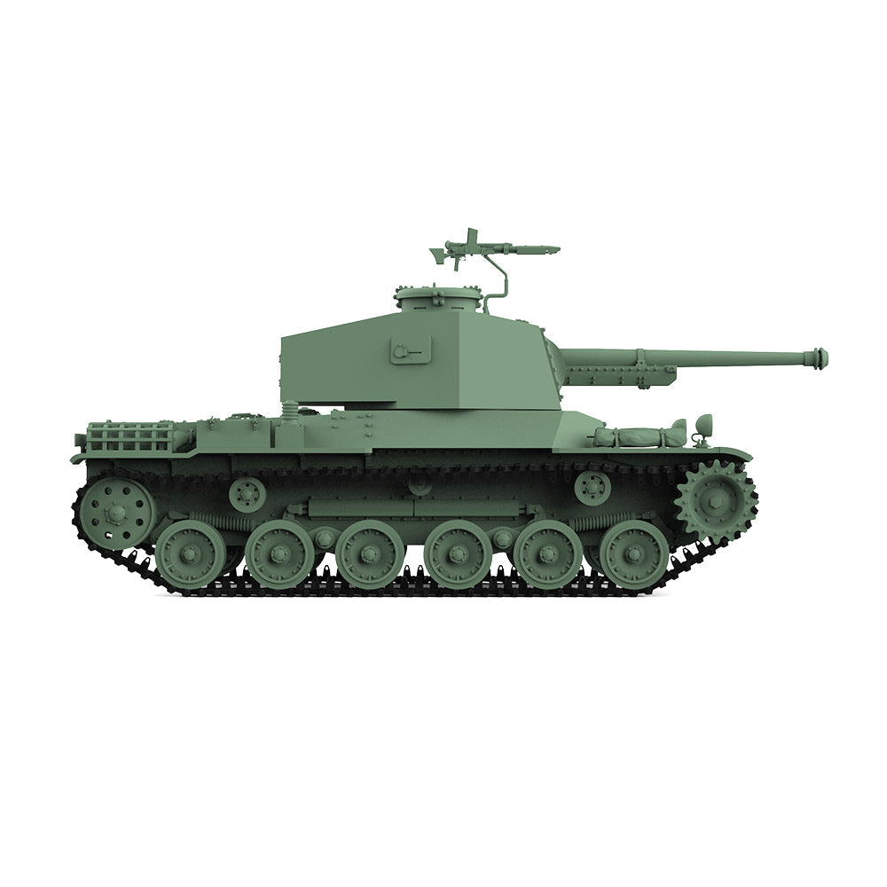Detail view of SSMODEL 825 Military Model Kit Japan Type 3 Chi-Nu Medium Tank Model