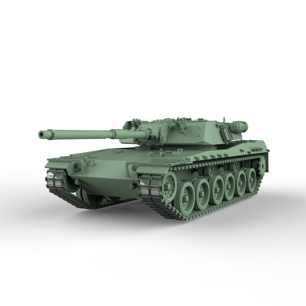SSMODEL 924 Scale Military Model Kit US XM1 Main Battle Tank — scale model kit