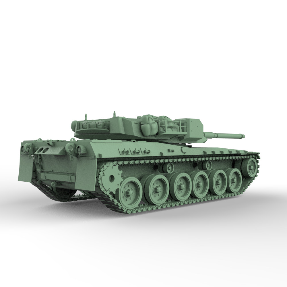 SSMODEL 924 Scale Military Model Kit US XM1 Main Battle Tank — detail view 2