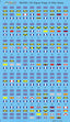 Rainbow 1/700 IJN Signal Flags of Ship Name RB7061