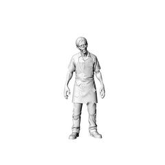 Detail view of MRY-SFW LYGR308 3D Printed Urban Office Worker Zombie Miniatures, Post-Apocalyptic Office Undead Figures for Tabletop Games & Dioramas Model
