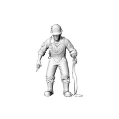 Detail view of MRY-SFW LYGR322 3D Printed Post-Apocalyptic Wasteland Auto Repair Survivors Set Wargame Miniatures Model