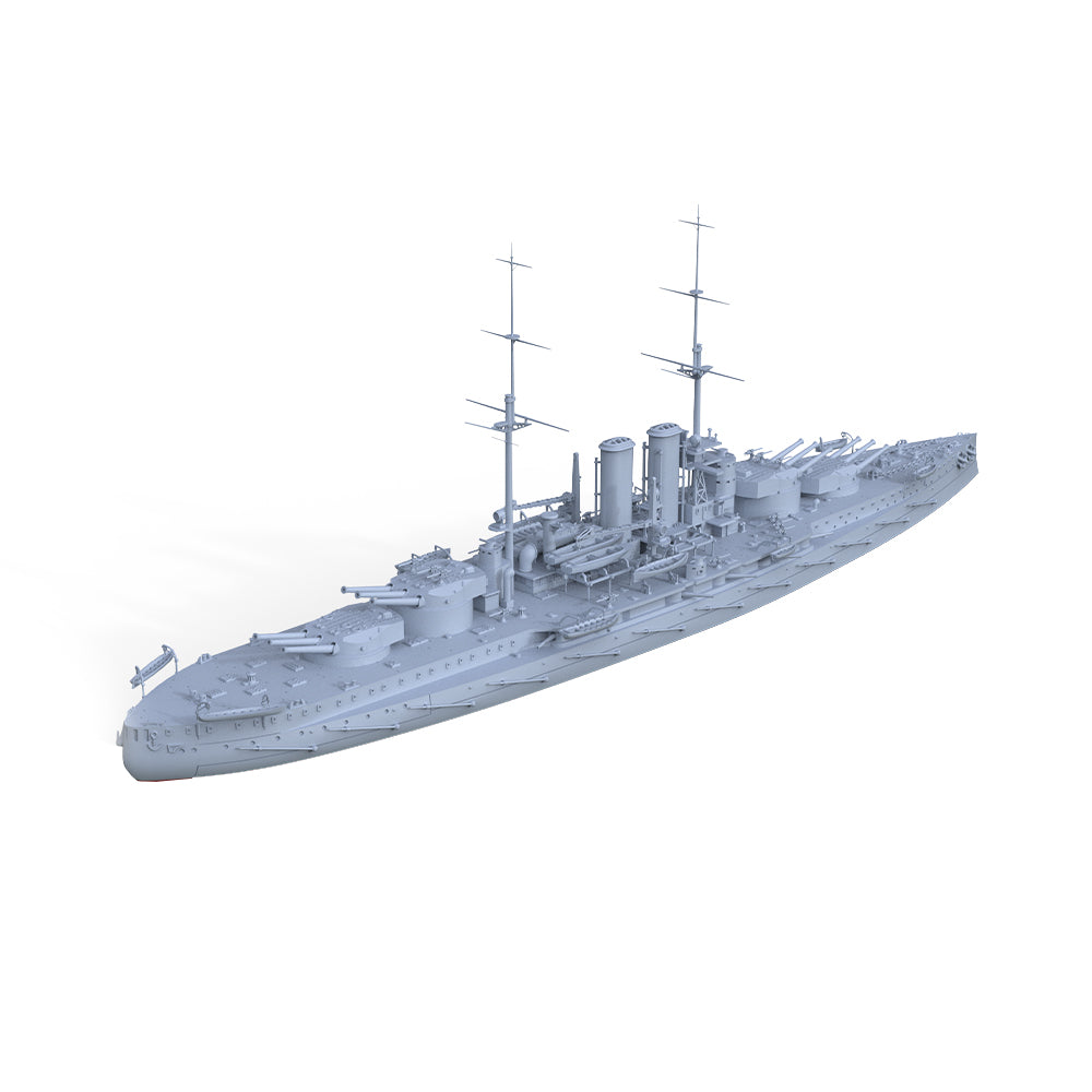 SSMODEL 501 Military Warship Model Kit SMS Viribus Unitis Battleship — detail view 2