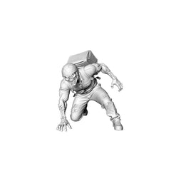 Detail view of MRY-SFW LYGR329 3D Printed Apocalypse Survivor Zombies Set - Backpacker & Armed Survivor Miniature Model Kit Model