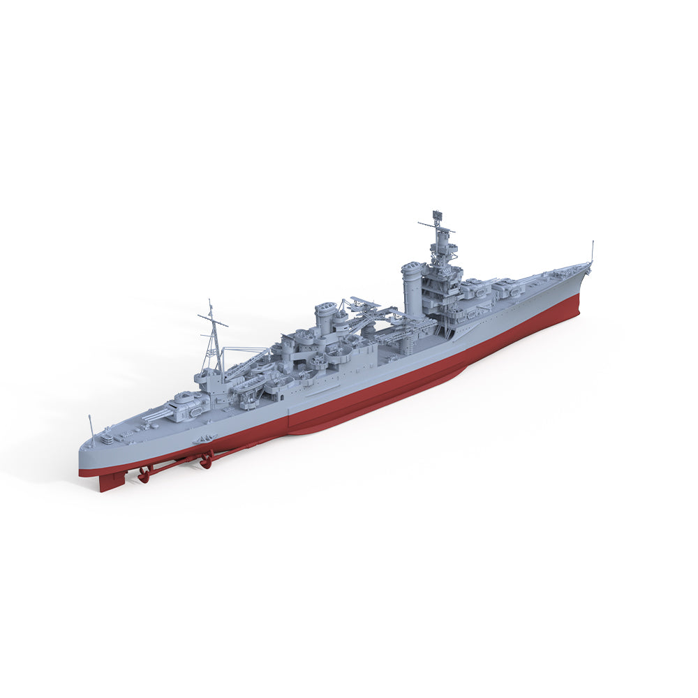 SSMODEL 554S Military Warship Model Kit US Navy Portland Class Heavy Cruiser 1942 CA-33 — detail view 3