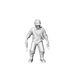 Detail view of MRY-SFW LYGR303 3D Printed Industrial Style Zombie Miniatures, Post-Apocalyptic Worker Undead Figures for Tabletop Games & Dioramas Model