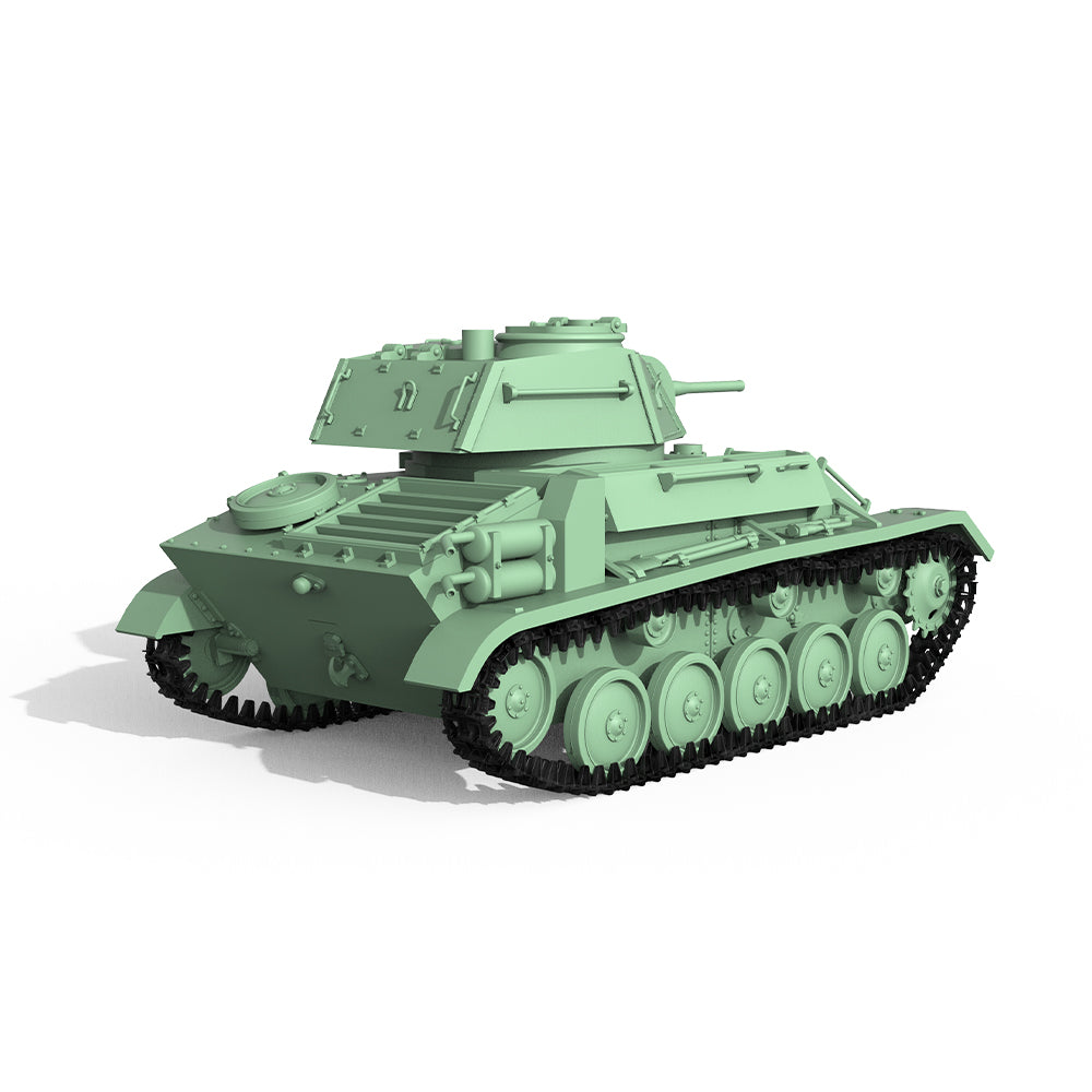 Detail view of SSMODEL 606 Military Armoured Model Kit Soviet T-80 Light Tank Model