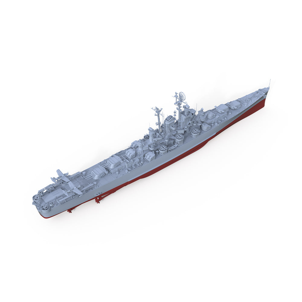 SSMODEL 551S Military Warship Model Kit US Navy Fargo class Light Cruiser CL-106 — detail view 4