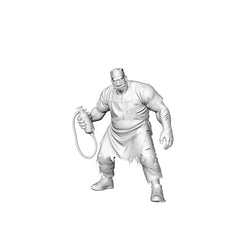Detail view of MRY-SFW LYGR310 3D Printed Hospital Medical Staff Zombie Set - Surgeon Nurse Paramedic Pharmacist Attendant Unpainted Model Model