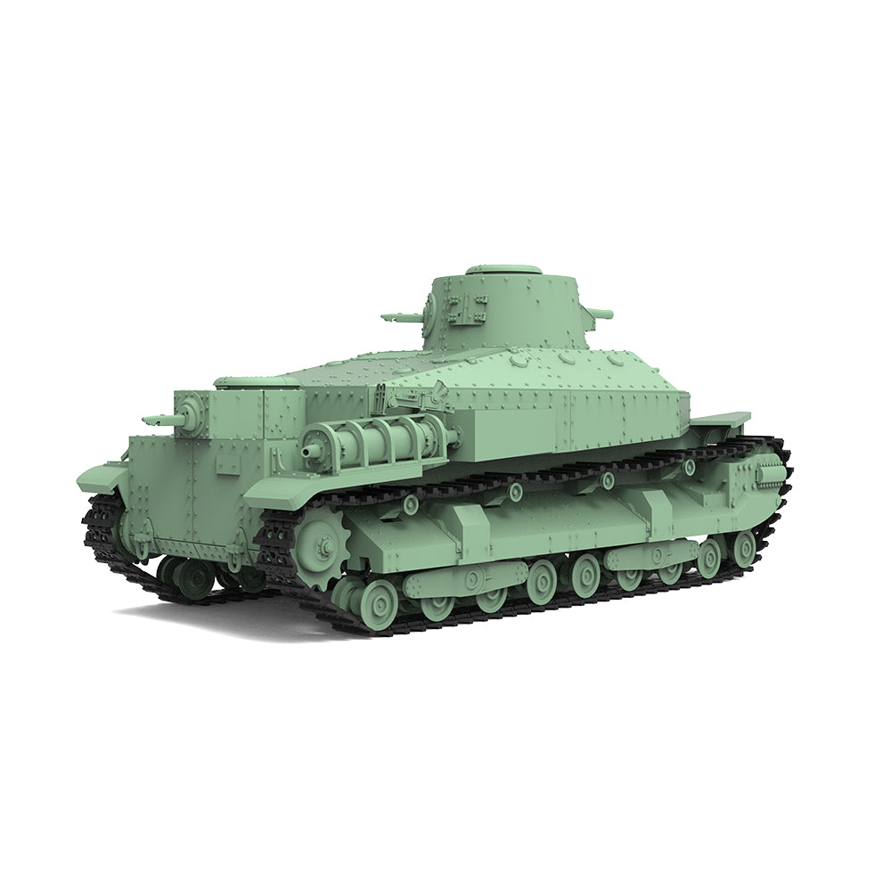 Detail view of SSMODEL 624 Military Armoured Model Kit Japan IJA Type 95 Heavy Tank Model