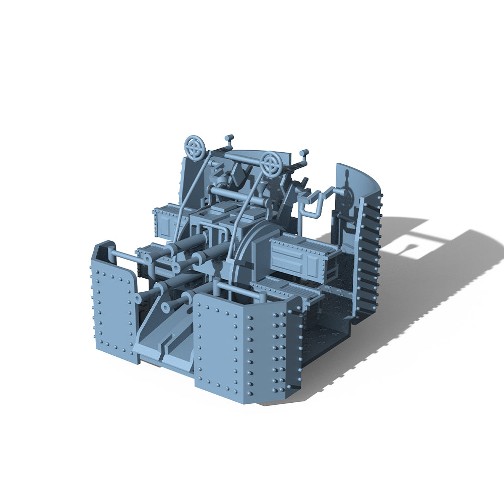 Yao's Studio LY018A 1/700(350,200,144) Model Upgrade Parts British Navy 2pdr Pompom Gun Flat angle With Shield — detail view 2