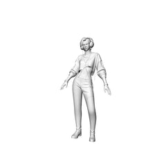 Detail view of MRY-SFW LYGR314 3D Printed Nightclub Staff Zombies Set - DJ, Bartender, Dancer, Security, Waiter Miniature Model Model