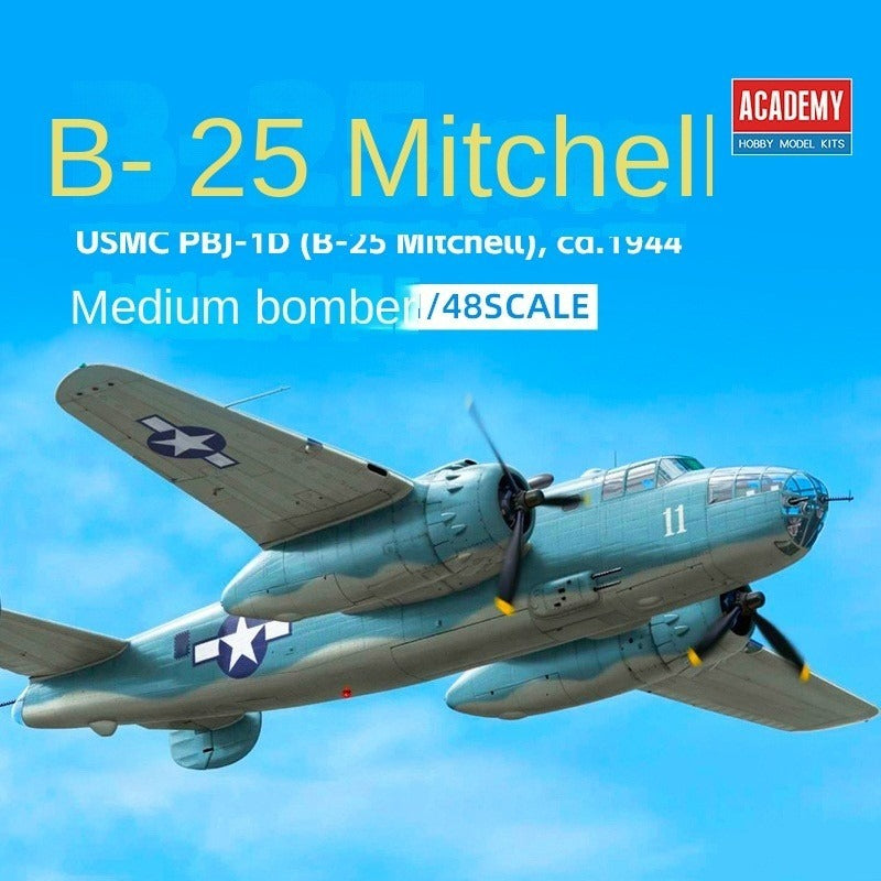 ACADEMY AC12334 1/48 Scale USMC PBJ-1D (B-25 Mitchell™) Model Kit Main image