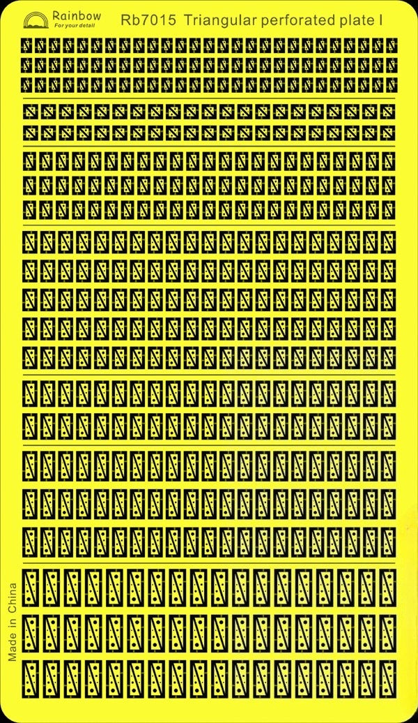 Rainbow RB7015 1/700Detail Up Triangular perforated plate I — scale model kit