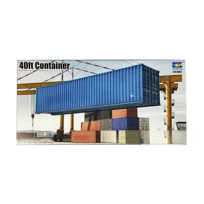 Trumpeter 01030 1/35 Scale 40 Feet Container Packing Box Plastic Model Armor Kit — scale model kit