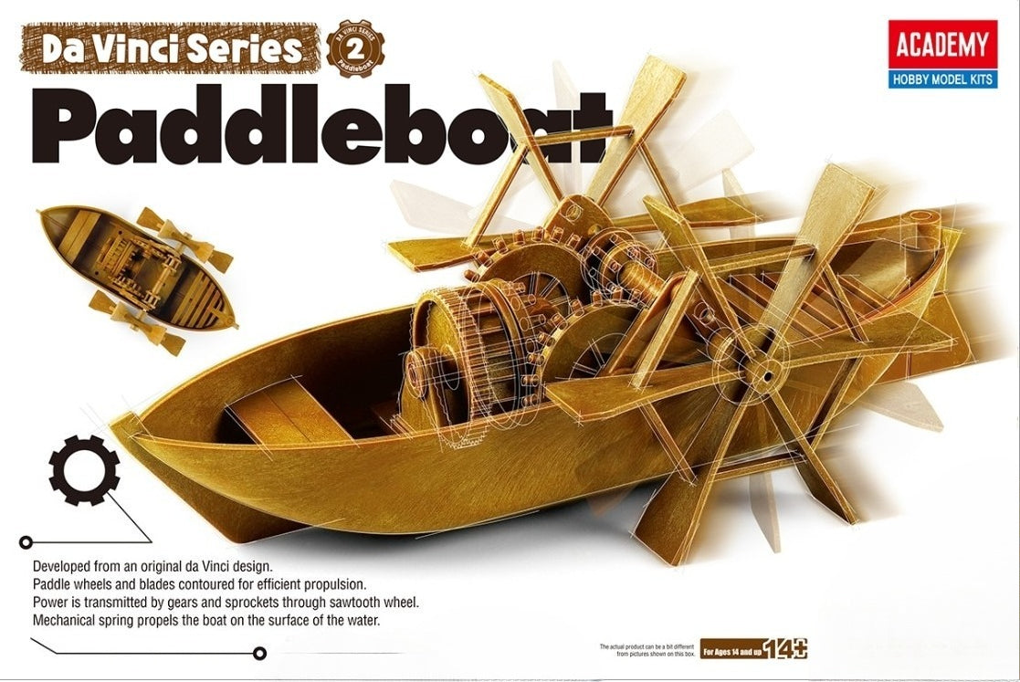 Da Vinci Paddleboat Academy Model Kit 18130 New Free USA Shipping