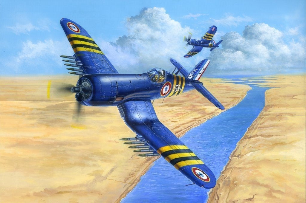 1/48 Trumpeter F4U-7 Corsair Aircraft Fighter Plane Static 80392 Model Kit DIY Main image