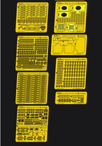Flyhawk FH400001 1/400 R.M.S. TITANIC Upgrade Parts For Academy — detail view 2