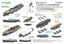 Rainbow RB3601 1/350 IJN Battleship Yamato class Boats set [3DP+PE+Decal]