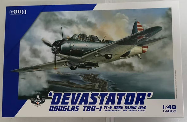 Great Wall Hobby L4809 1/48 DOUGLAS TBD-1 "DEVASTATOR" VT-6 AT WAKE ISLAND 1942