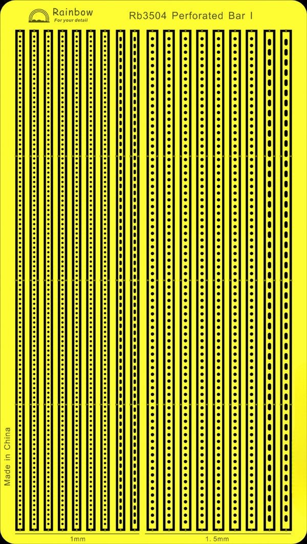 Rainbow PE 1/350 Perforated bar I RB3504