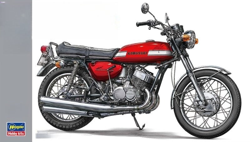 Hasegawa 21775 1/12 Scale Model Kit Kawasaki H1A Mach III 500-SS 1971 Red Color