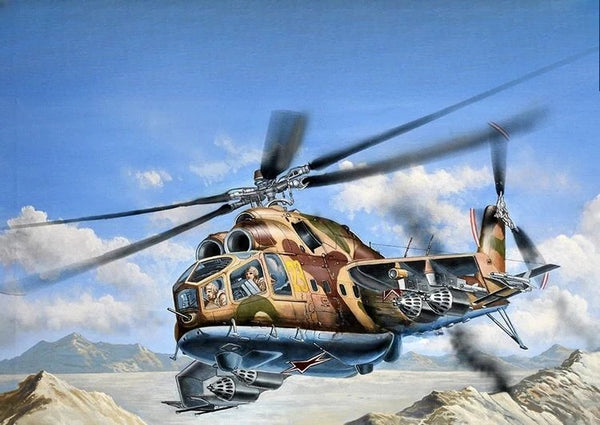Trumpeter 05828 1/48 Scale Mi-24A Hind-B Aircraft Assemble Model Kit