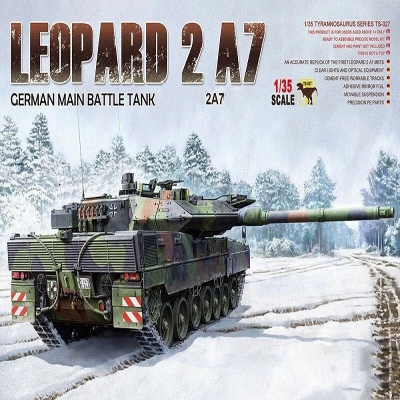 Meng TS-027 Model 1/35 German Main Battle Tank Leopard 2 A7 BRAND NEW — scale model kit